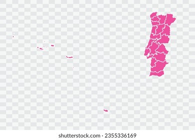 Portugal Map Fuscia Color Background quality files png