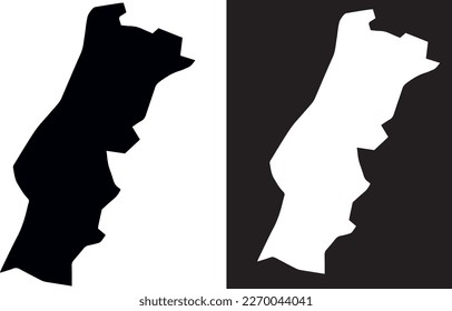 Portugal map icon vector design 