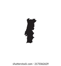 Portugal map icon. vector illustration symbol design.
