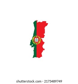 Portugal map icon. vector illustration symbol design.