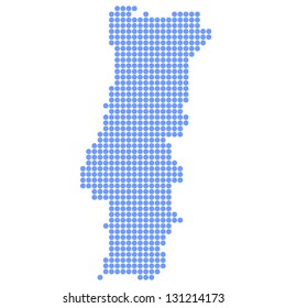 Portugal map round