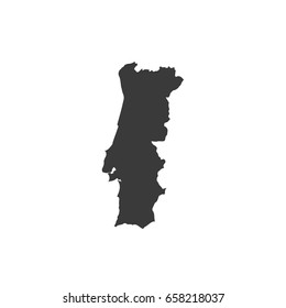 Portugal map vector. / Portugal map.