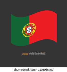 Portugal  national flag background texture.vector illustration.