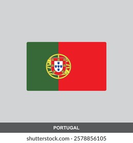 Portugal national flag vector design