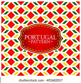 Portugal pattern - Background texture and emblem with the colors of the flag of Portugal