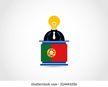 Portugal Podium Speech Agenda Lack Of Idea Politician