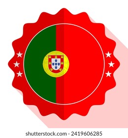 Portugal quality emblem, label, sign, button. Vector illustration.