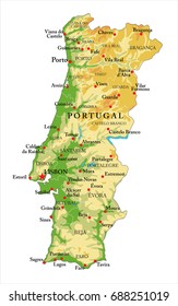 Portugal Map Vector Illustration 154120 Vector Art at Vecteezy