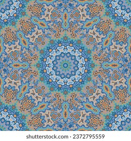 Portugal seamless pattern ethnic design. Cramic tile ornament repeat square motif. Beautiful color textile print. Creative texture ethnic seamless pattern. Flooring cover geometrical patch.