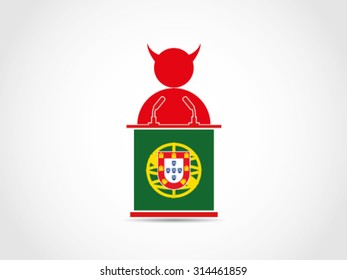 Portugal Speech Podium Agenda Evil