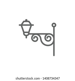 Portugal, street lamp icon. Element of Portugal icon. Thin line icon for website design and development, app development. Premium icon