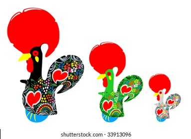 Portugal tourism symbol, the rooster of Barcelos (Galo de Barcelos)