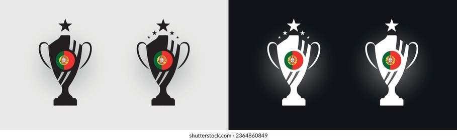 Portugal Pokal-Pokal-Fußballmeisterin, Vektorgrafik