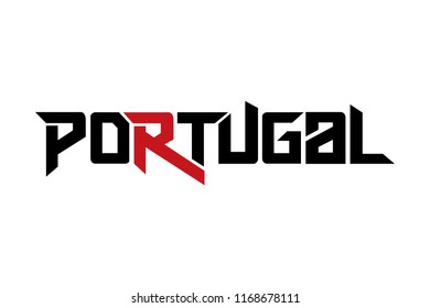 Portugal typography design vector, for t-shirt, poster and other uses