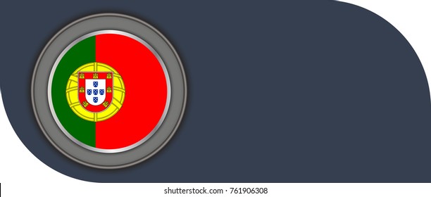 portugal vector flag illustration. eps10.
