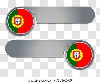 portugal vector flag illustration. vector match scoreboard illustration. eps10.