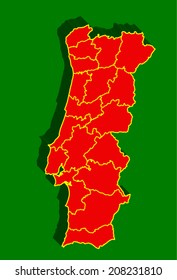 Portugal Vector Map
