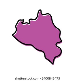 Diseño de mapas vectoriales del estado de Venezuela en Portugal.
