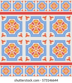 Portuguese azulejo tiles. Blue and white gorgeous seamless patterns. For scrapbooking, wallpaper, cases for smartphones, web background, print, surface texture, pillows, towels, linens, bags, T-shirts