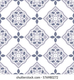 Portuguese azulejo tiles. Blue and white gorgeous seamless patterns. For scrapbooking, wallpaper, cases for smartphones, web background, print, surface texture, pillows, towels, linens, bags, T-shirts