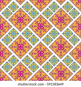Portuguese azulejo tiles. Blue and white gorgeous seamless patterns. For scrapbooking, wallpaper, cases for smartphones, web background, print, surface texture, pillows, towels, linens, bags, T-shirts