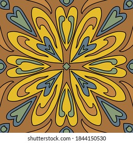 Portuguese azulejo tiles. For scrapbooking, wallpaper, cases for smartphones, web background, print. Surface texture, pillows, towels.  Floral ornament.