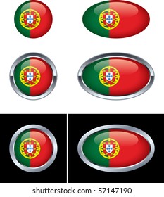 Portuguese Flag Buttons