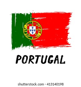 Portuguese Flag  - Grunge