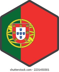 portuguese flag icon vector design