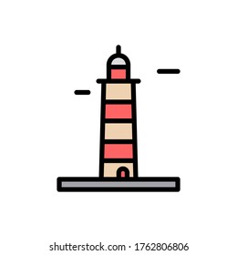 Portuguese, lighthouse icon. Simple color with outline vector elements of pharos icons for ui and ux, website or mobile application