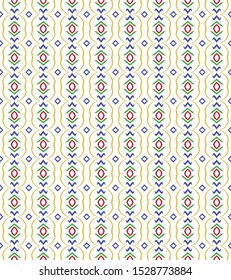 Portuguese Mosaic Tile Effect Seamless Pattern. Ceramic Azulejo Style Motif  Backdrop. Traditional Portugal Tourism Poster, Travel Brochure Background. Packaging Textiles Design. Vector EPS 10