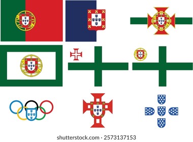 Portuguese National and Other Flags