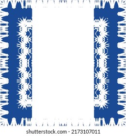 Portuguese ornamental azulejo ceramic. Creative design. Vector seamless pattern illustration. Blue vintage backdrop for wallpaper, web background, towels, print, surface texture, pillows.