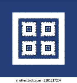 Portuguese ornamental azulejo ceramic. Creative design. Vector seamless pattern collage. Blue vintage backdrop for wallpaper, web background, towels, print, surface texture, pillows.
