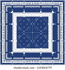 Portuguese ornamental azulejo ceramic. Minimal design. Vector seamless pattern elements. Blue vintage backdrop for wallpaper, web background, towels, print, surface texture, pillows.
