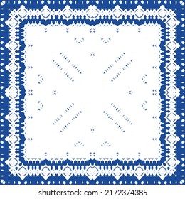 Portuguese ornamental azulejo ceramic. Original design. Vector seamless pattern watercolor. Blue vintage backdrop for wallpaper, web background, towels, print, surface texture, pillows.