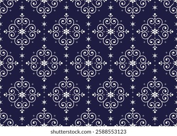 Portuguese style of ethnic fabric seamless pattern, design for cloth, carpet, batik, wallpaper, wrapping etc.