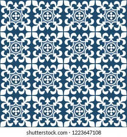 Portuguese style pattern, usually used in tiles in Spain, Portugal and other Mediterranean countries