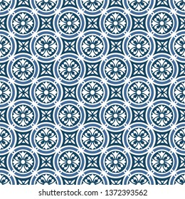 Portuguese style pattern, usually used in tiles in Spain, Portugal and other Mediterranean countries