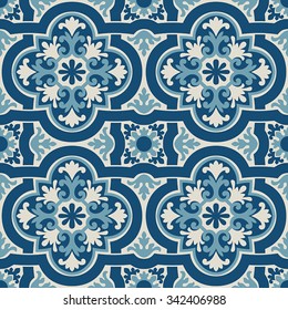 Portuguese style vector pattern texture