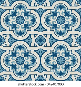 Portuguese style vector pattern texture