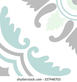 Portuguese tiles pattern. Vintage background - Victorian ceramic tile in vector