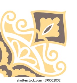 Portuguese tiles pattern. Vintage background - Victorian ceramic tile in vector