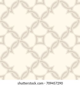 Portuguese tiles, Quatrefoil vector pattern. Tangled modern pattern, based on traditional oriental arabic patterns - arabesque. Seamless vector background. Moroccan, Turkish, Lisbon floor tiles.