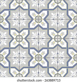  Portuguese Tiles Seamless Pattern