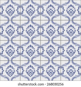 Portuguese Tiles Seamless Pattern