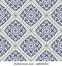 Portuguese Tiles Seamless Pattern