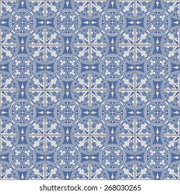 Portuguese Tiles Seamless Pattern