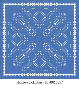 Portuguese vintage azulejo tiles. Vector seamless pattern theme. Hand drawn design. Blue antique background for pillows, print, wallpaper, web backdrop, towels, surface texture.