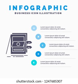 POS, Accounting, Sale, System, Files Infographics Template for Website and Presentation. GLyph Gray icon with Blue infographic style vector illustration.